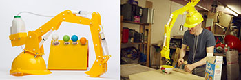 Fig 28. Dominic Wilcox. Cereal Serving Head Crane Device.
“Kellogg’s challenges Dominic to make breakfast more interesting.” Dominic Wilcox. Web. 5 July 2016.
